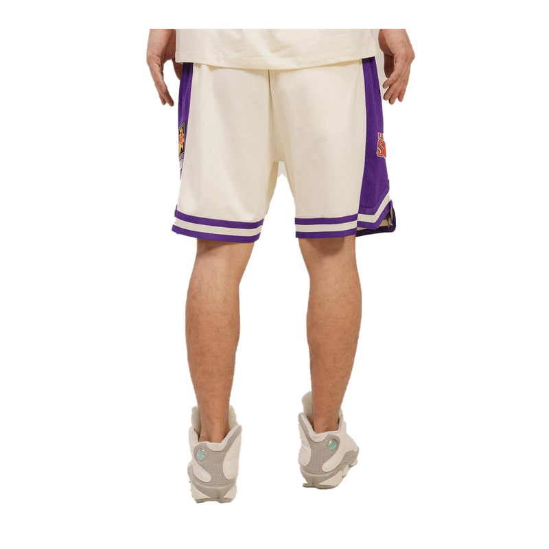 Pro Standard Mens NBA Phoenix Suns Retro Classic Dk 2.0 Shorts BPS355990-EPU Eggshell/ Purple