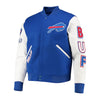 Pro Standard Mens NFL Buffalo Bills Old English Varsity Jacket FBB641147-RWH Royal Blue/White