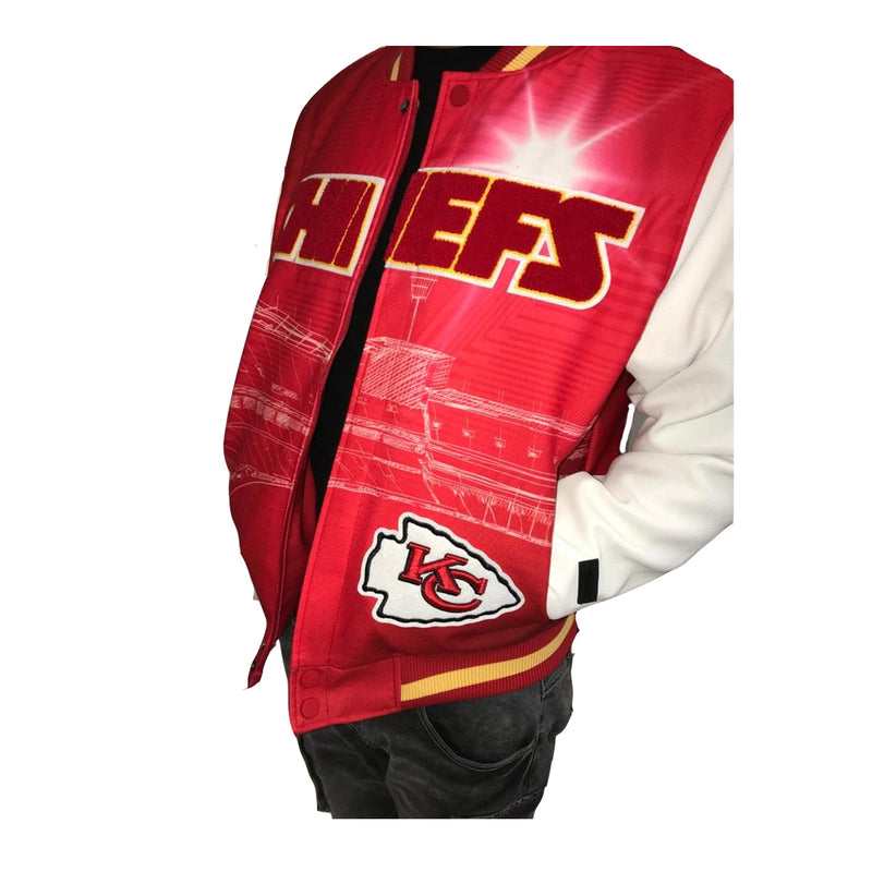 Pro Standard Mens NFL Kansas City Chiefs Varsity Jacket FKC640935-RED Red