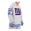 Pro Standard Mens NFL New York Giants Mash Up Logo Hoodie FNG541851-HDB Heather Gray / Dodger Blue