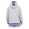 Pro Standard Mens NFL New York Giants Mash Up Logo Hoodie FNG541851-HDB Heather Gray / Dodger Blue