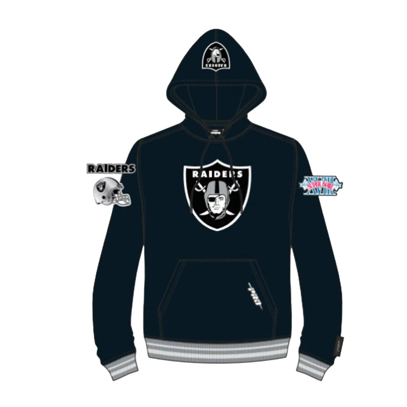 Pro Standard Mens NFL Las Vegas Raiders Mash Up Logo Hoodie FOR541864-BLK Black