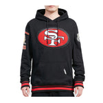 Pro Standard Mens NFL San Francisco 49ers Retro Classic FLC Hoodie FS4543591-BRK Black/Red/Black