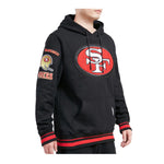 Pro Standard Mens NFL San Francisco 49ers Retro Classic FLC Hoodie FS4543591-BRK Black/Red/Black