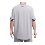 Pro Standard Mens NHL Los Angeles Kings Classic Chenille DK Crew Neck T-Shirt HLK161008-GBL Gray/Black