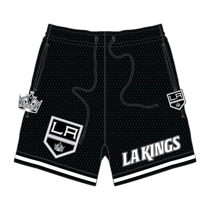 Pro Standard Mens NHL Los Angeles Kings Classic Mesh Shorts HLK366921-BLK Black