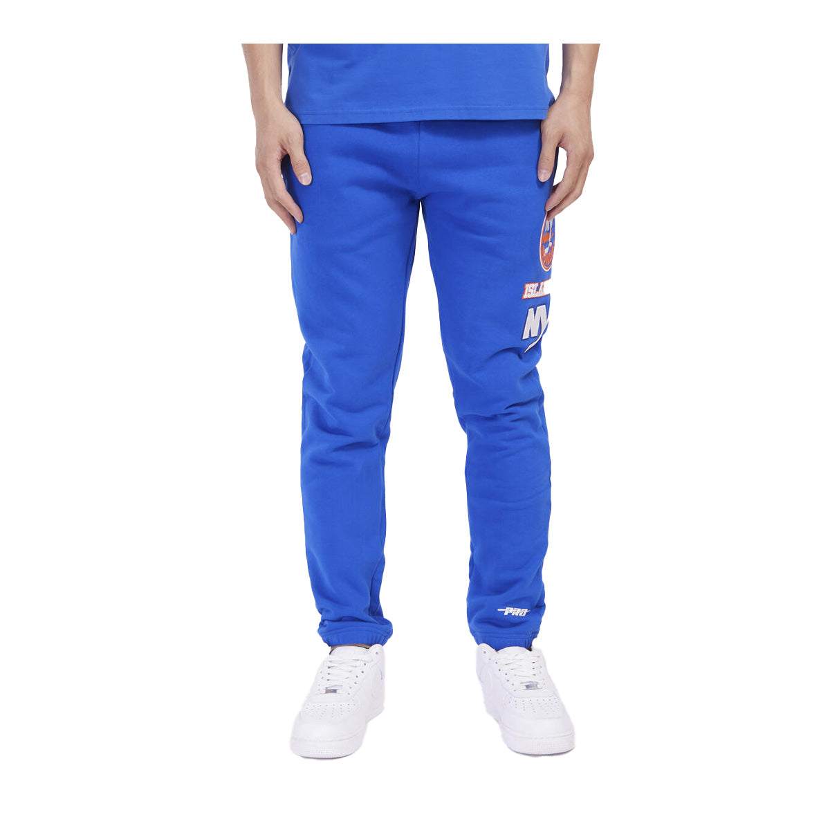 Pro Standard Mens NHL New York Islanders Retro Classic FLC Sweatpants HNI467547-ROR Royal/Orange/Royal