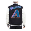 Pro Standard Mens MLB Arizona Diamondbacks Retro Classic Wool Varsity Jacket LAD635513-BLW Black/White