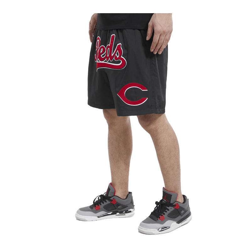 Pro Standard Mens MLB Cincinnati Reds Classic Shorts LCR336799-BLACK Black