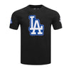 Pro Standard Mens MLB Los Angeles Dodgers Top DIY Pick Stitch Crew Neck T-Shirt LLD1314894-BLK Black