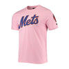 Pro Standard Mens MLB New York Mets Pro Team Crew Neck T-Shirt LNM131583-PNK Pink