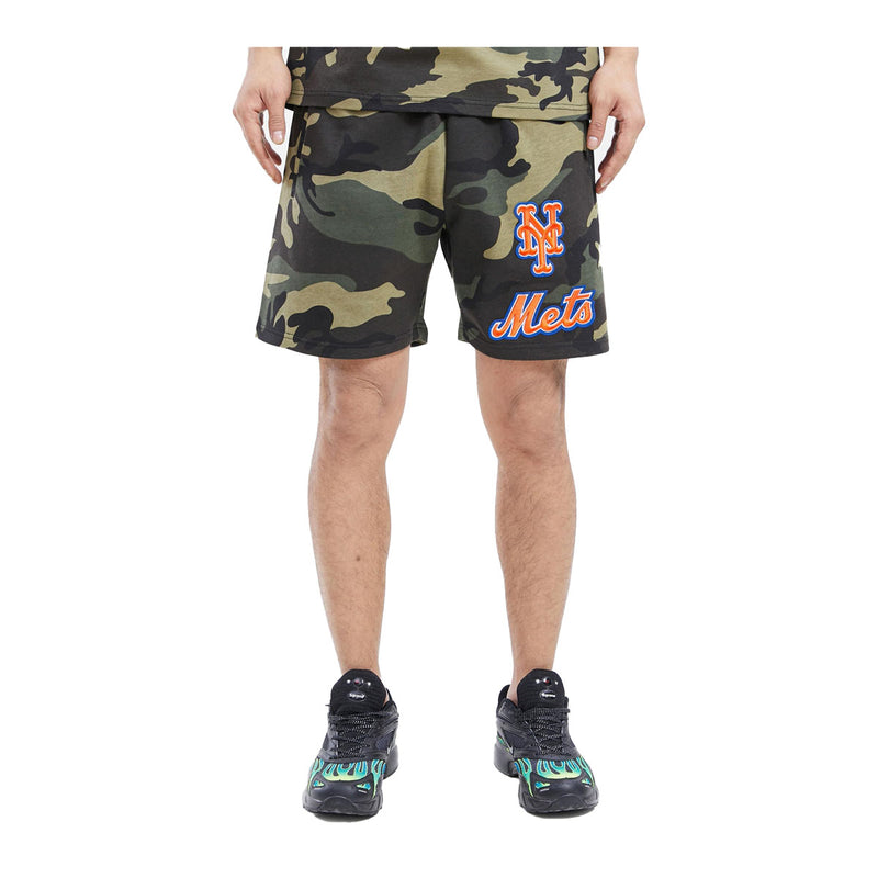 Pro Standard Mens MLB New York Mets Stacked Logo Shorts LNM332647-CAM Camouflage