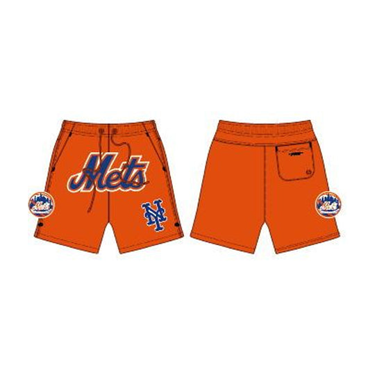 Pro Standard Mens MLB New York Mets Classic Shorts LNM336809-ORG Orange