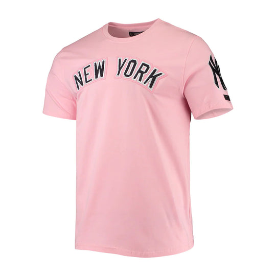 Pro Standard Mens MLB New York Yankees Pro Team Crew Neck T-Shirt LNY131148-PNK Pink