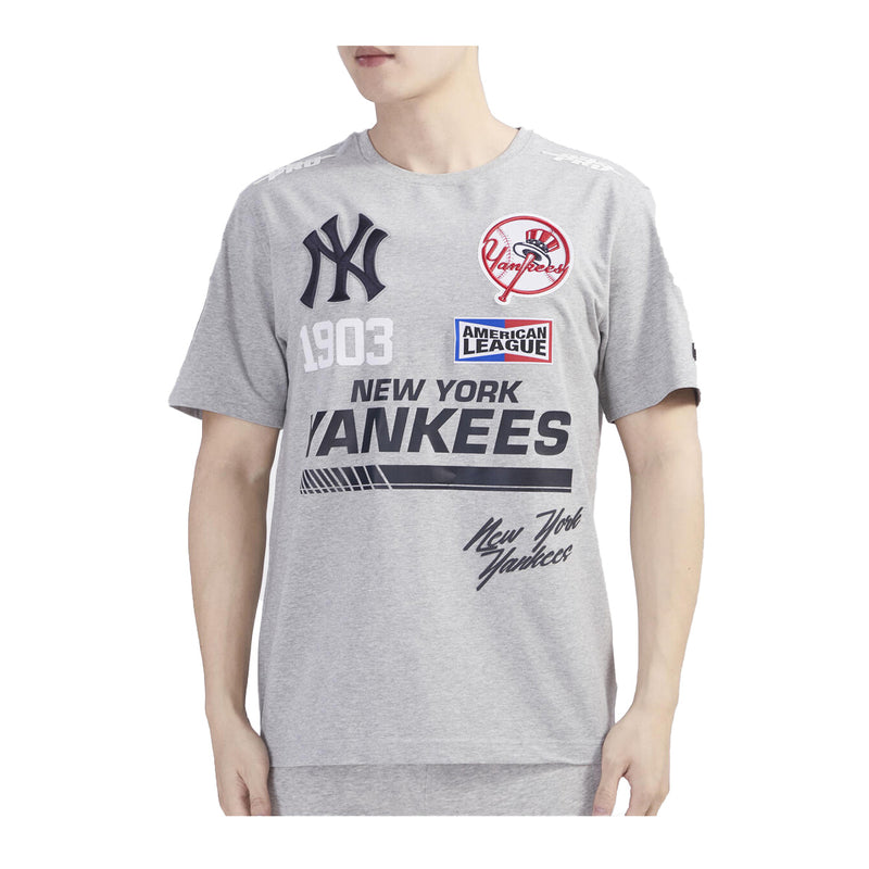 Pro Standard Mens MLB New York Yankees Fast Lane Multi Crew Neck T