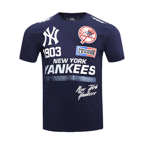Pro Standard Mens MLB New York Yankees Fast Lane Multi Crew Neck T-Shirt LNY1314543-MDN Medium Navy