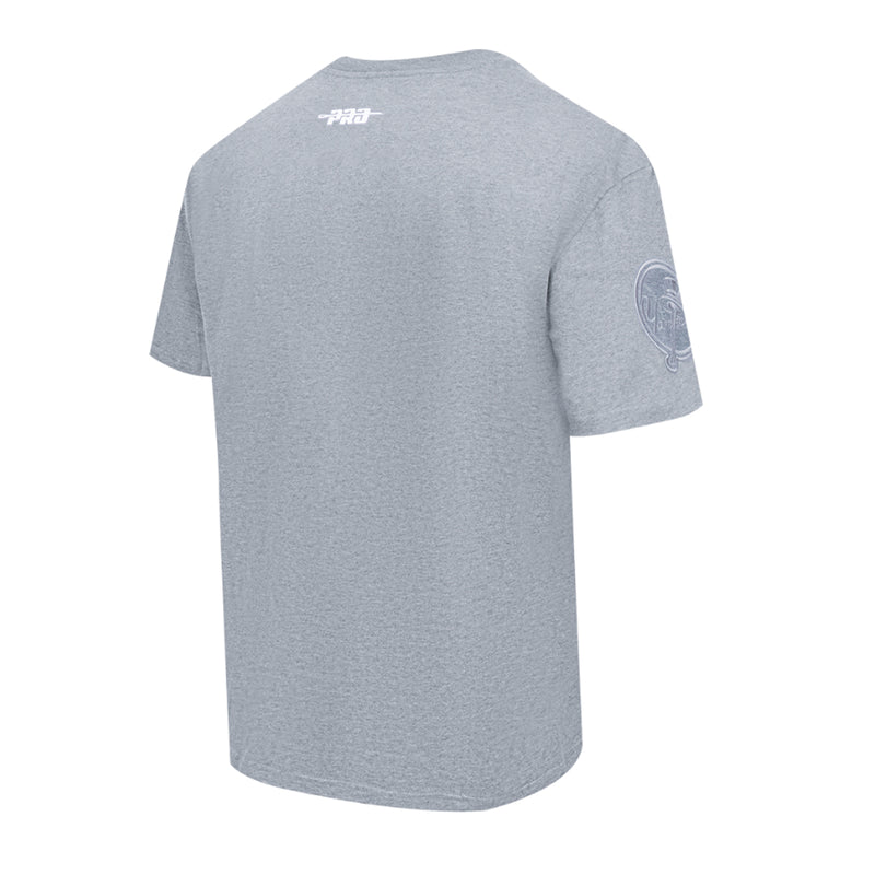 Pro Standard Mens MLB New York Yankees Top Reverse Crew Neck T-Shirt LNY1314860-DHG Dark Heather Grey