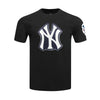 Pro Standard Mens MLB New York Yankees Top DIY Pick Stitch Crew Neck T-Shirt LNY1314884-BLK Black