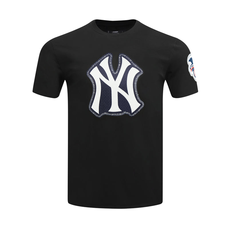 Pro Standard Mens MLB New York Yankees Top DIY Pick Stitch Crew Neck T-Shirt LNY1314884-BLK Black