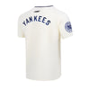 Pro Standard Mens MLB New York Yankees Top Retro Cascade Crew Neck T-Shirt LNY1314910-EMN Eggshell/Midnight Navy