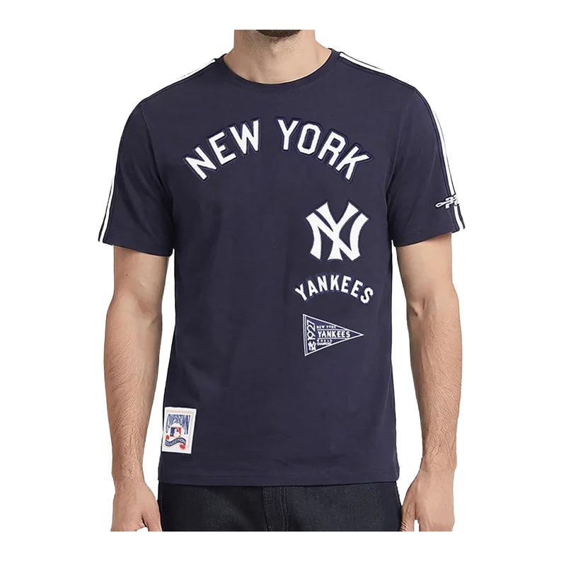 Pro Standard Mens MLB New York Yankees Retro Classic Crew Neck T-Shirt LNY1316229-MDN Midnight Navy