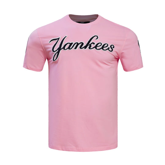 Pro Standard Mens MLB New York Yankees Pro Team Crew Neck T-Shirt LNY132889-PNK Pink