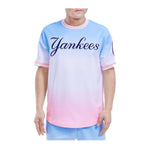 Pro Standard Mens MLB New York Yankees Logo Pro Team Ss Ombre Crew Neck T-Shirt LNY132890-BWP Ombre