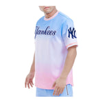 Pro Standard Mens MLB New York Yankees Logo Pro Team Ss Ombre Crew Neck T-Shirt LNY132890-BWP Ombre