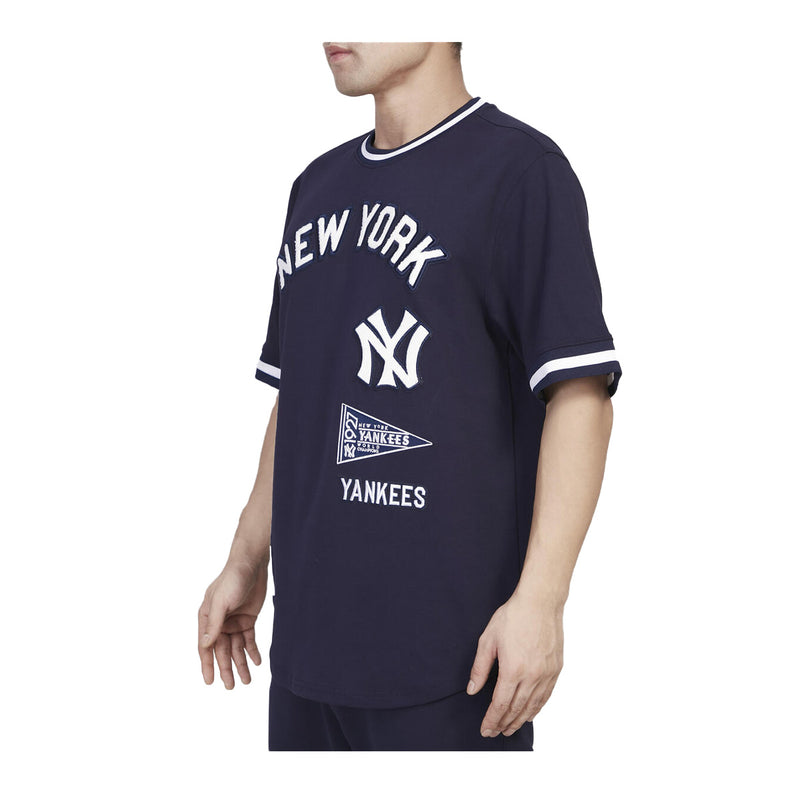 Pro Standard Mens MLB New York Yankees Retro Classic Dk Crew Neck T-shirt LNY135128-MDN Midnight Navy