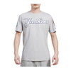 Pro Standard Mens MLB New York Yankees Tackle Twill Sj Crew Neck T-Shirt LNY135741-HGR Heather Grey