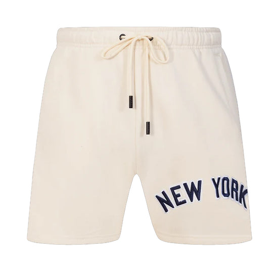 Pro Standard Mens MLB New York Yankees Retro Classic FLC Shorts LNY335129-EGG Eggshell