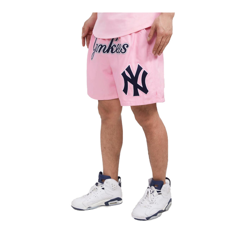 Pro Standard Mens MLB New York Yankees Classic Shorts LNY336793-PNK Pink