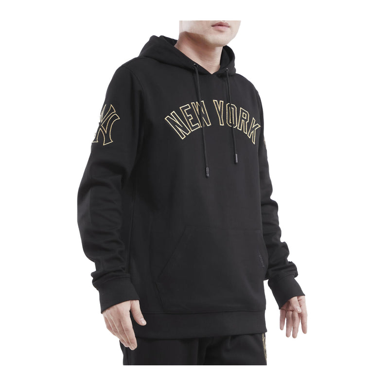 Pro Standard Mens MLB New York Yankees Black & Gold DK PO Hoodie LNY5312796-BLK Black