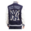 Pro Standard Mens MLB New York Yankees Mash Up Varsity Jacket LNY633328-MDN Midnight Navy