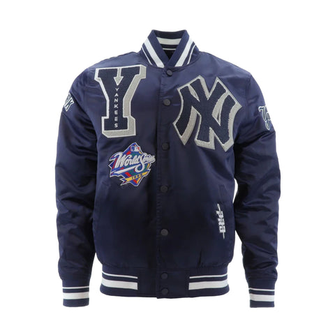 Pro Standard Mens MLB New York Yankees Mash Up Logo Satin 