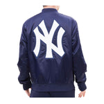 Pro Standard Mens MLB New York Yankees Gradient Satin Jacket LNY633565-MDN Midnight Navy