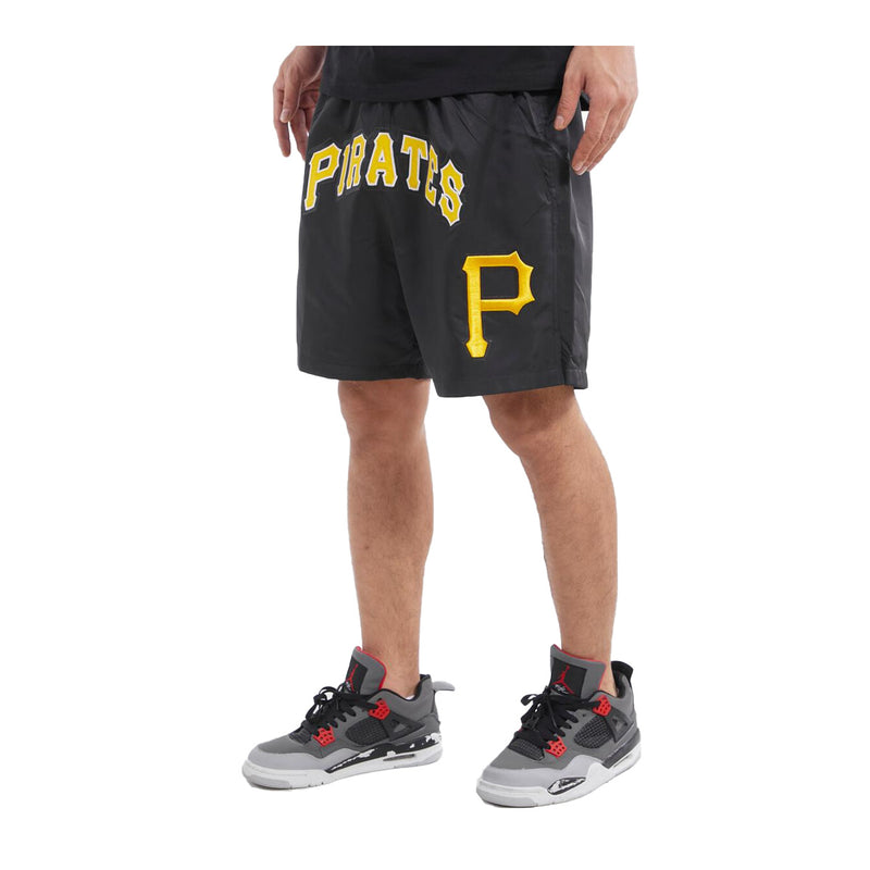 Pro Standard Mens MLB Pittsburgh Pirates Classic Woven Shorts PROS-LPP336803-BLK Black