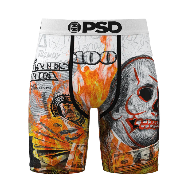 PSD Mens Dead Broke Boxer Brief 224180020-MUL Multicolor