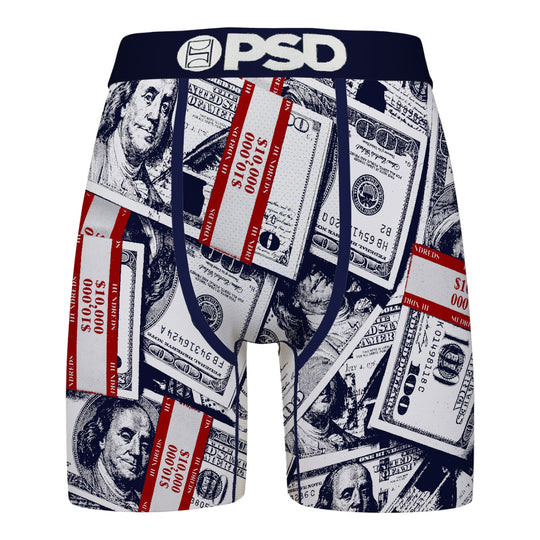 PSD Mens Navy Bands Boxer Brief 224180214-MUL Navy/Money