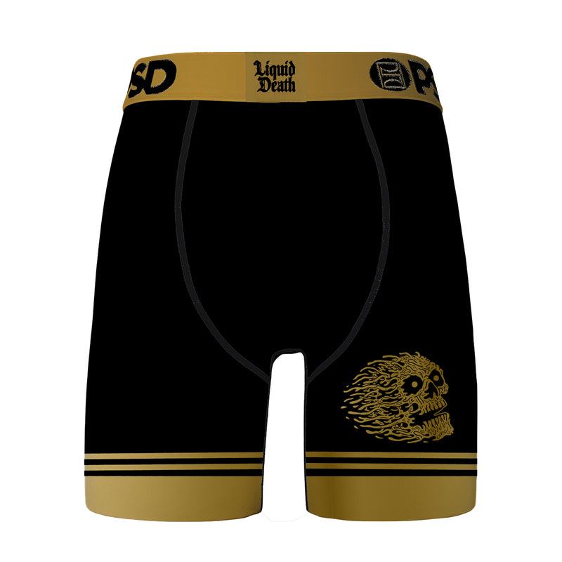 PSD Mens Liquid Death BLK Boxer Brief 224180263-MUL Black/Gold