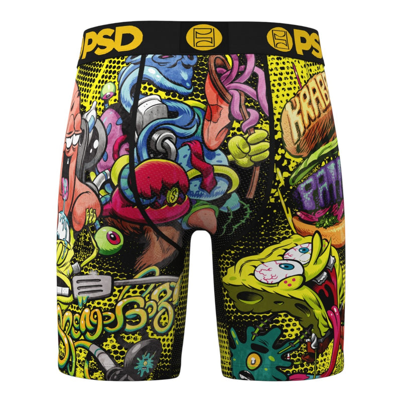 PSD Mens Sb Krabby Patty Boxer Brief 425180016-MUL Multicolor