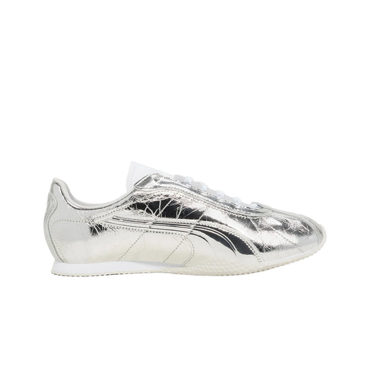 Puma Womens H-Street Lustre Lifestyle Sneakers 407043-01 Silver/Feather Gray