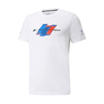 Puma Mens BMW M Motorsport Logo Crew Neck T-Shirt 531197-02 White