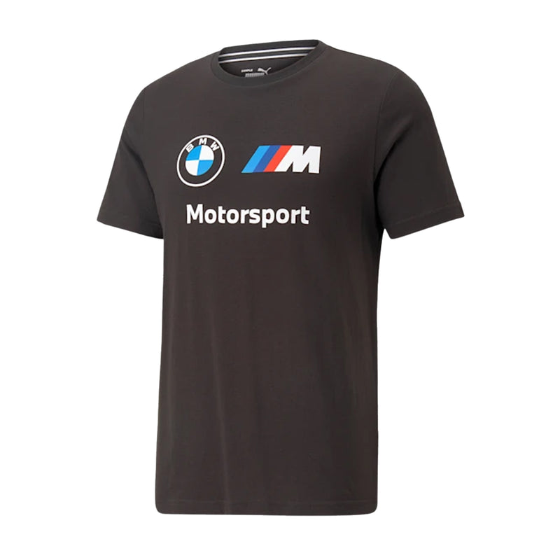 Puma Mens BMW M Motorsport Logo Crew Neck T-Shirt 538148-01 Black