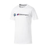 Puma Mens BMW M Motorsport Logo Crew Neck T-Shirt 595369-02 White