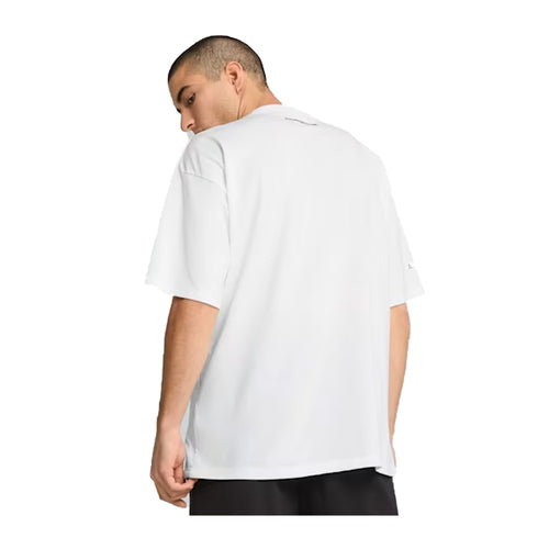 Puma Mens PL Ess Crew Neck T-Shirt 630279-05 Puma White