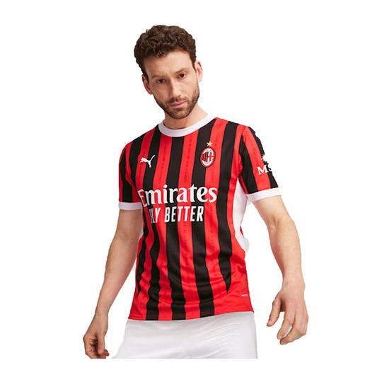Puma Mens AC Milan Home Replica Jersey 774979-01 Red/Puma Black