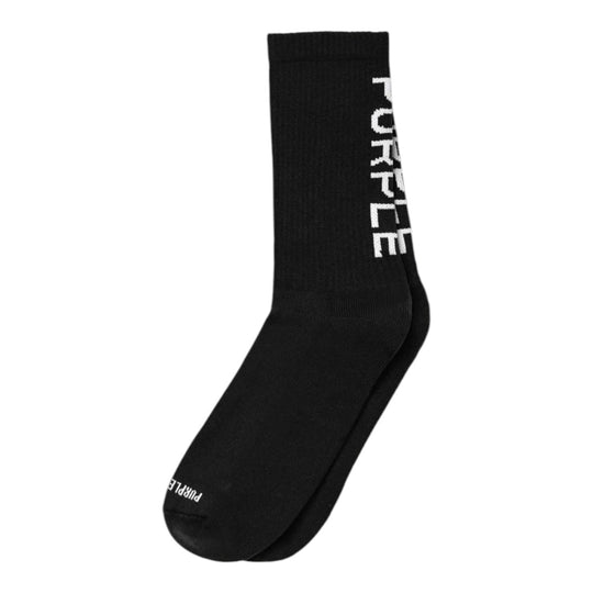 Purple Brand Mens Crew Socks A1001-CCBW224 Black