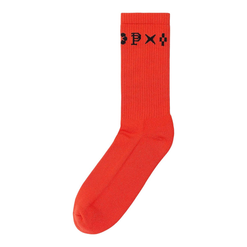 Purple Brand Mens Crew Socks A1001-RCWL124 Red