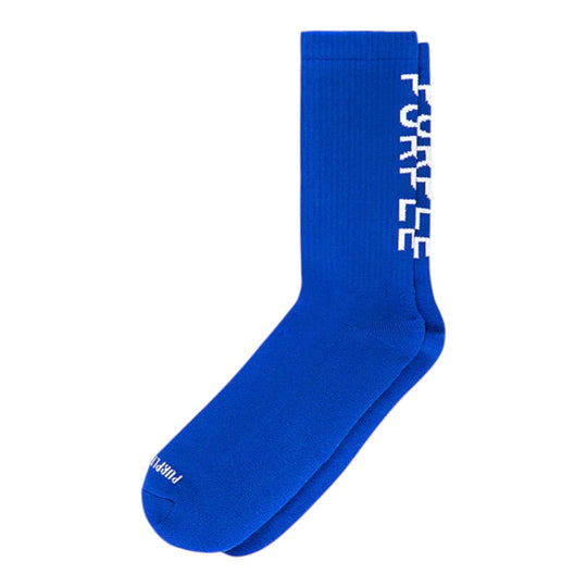 Purple Brand Mens Crew Socks A1001-TCWL124 Blue